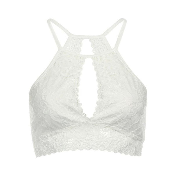 Casual Summer Hollow Lace Crop Top
