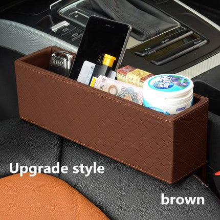 Leather Multi-function Organizers Car Seat Storage Box