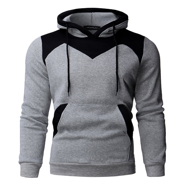 Slim Fit Long Sleeve Velvet Hoodies for Men