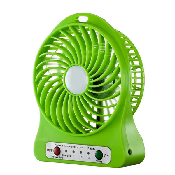 Rechargeable Mini Portable Electric LED Fan