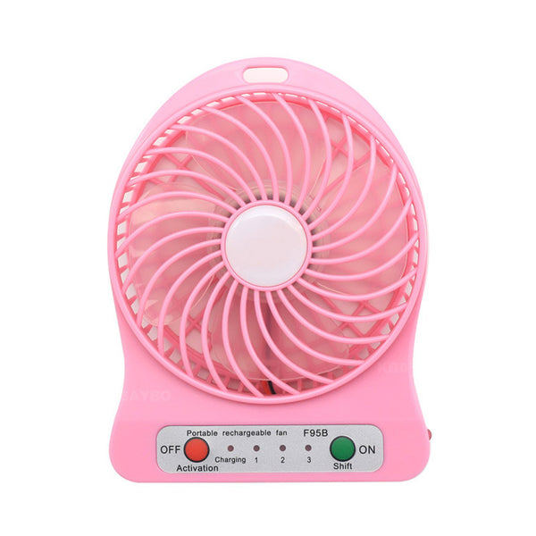 Rechargeable Mini Portable Electric LED Fan