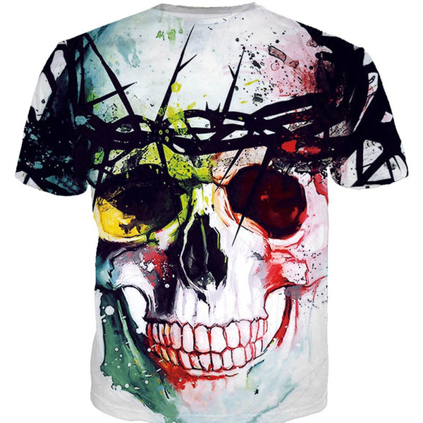 3D Printing Skull T-Shirt for Men