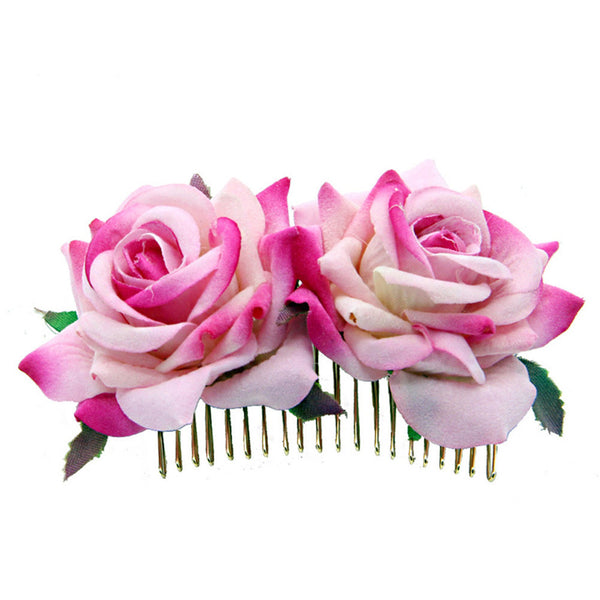 Women's Rose Flower Hair Clip