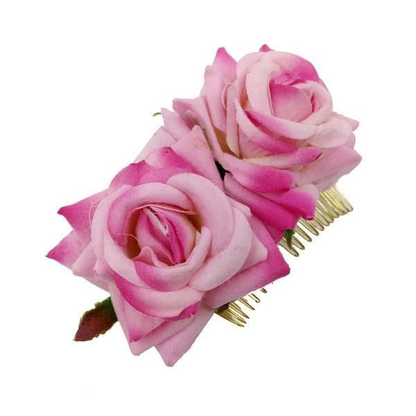 Women's Rose Flower Hair Clip
