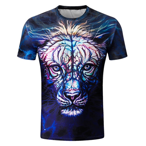 3D Animal Digital Printing T-Shirts for Men
