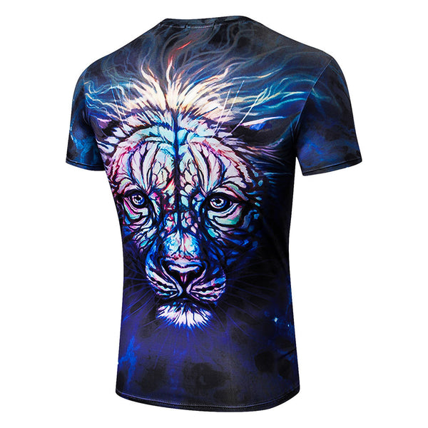 3D Animal Digital Printing T-Shirts for Men