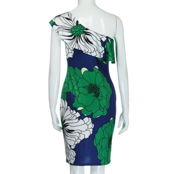 Casual One Shoulder Summer Dress