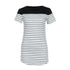 Women's Striped Short Sleeve Summer Dress
