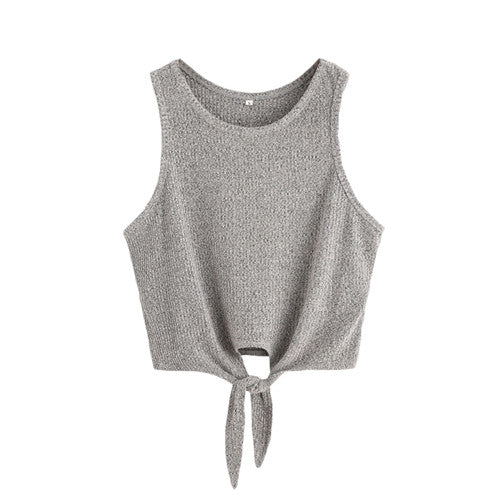 Round Neck Sleeveless Summer Style Tank Top