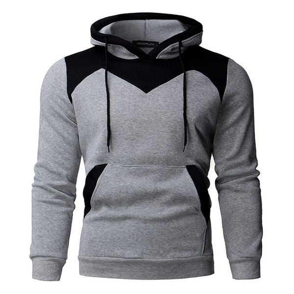 Slim Fit Long Sleeve Velvet Hoodies for Men