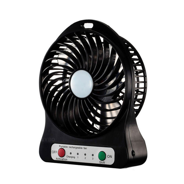 Rechargeable Mini Portable Electric LED Fan