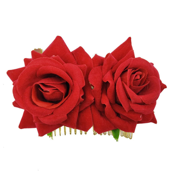 Women's Rose Flower Hair Clip