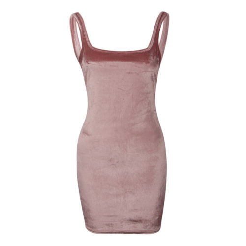 Women's Velvet Mini Dress