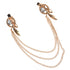 Fashion Women's Crystal Rhinestones & Feather Decor Alloy Head Chain