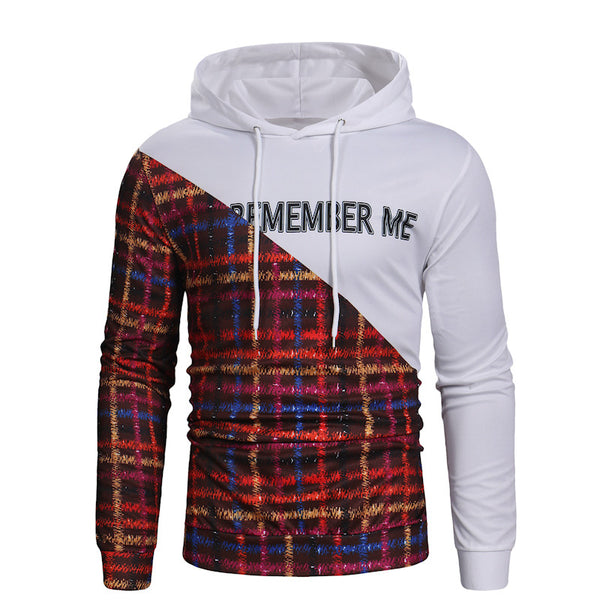 Fashion Street Style Stitching Design Hoodie